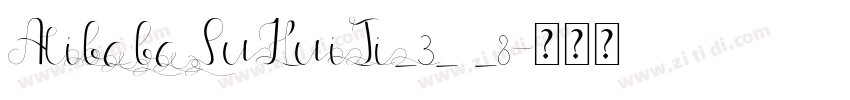AlibabaPuHuiTi_3_ _8字体转换